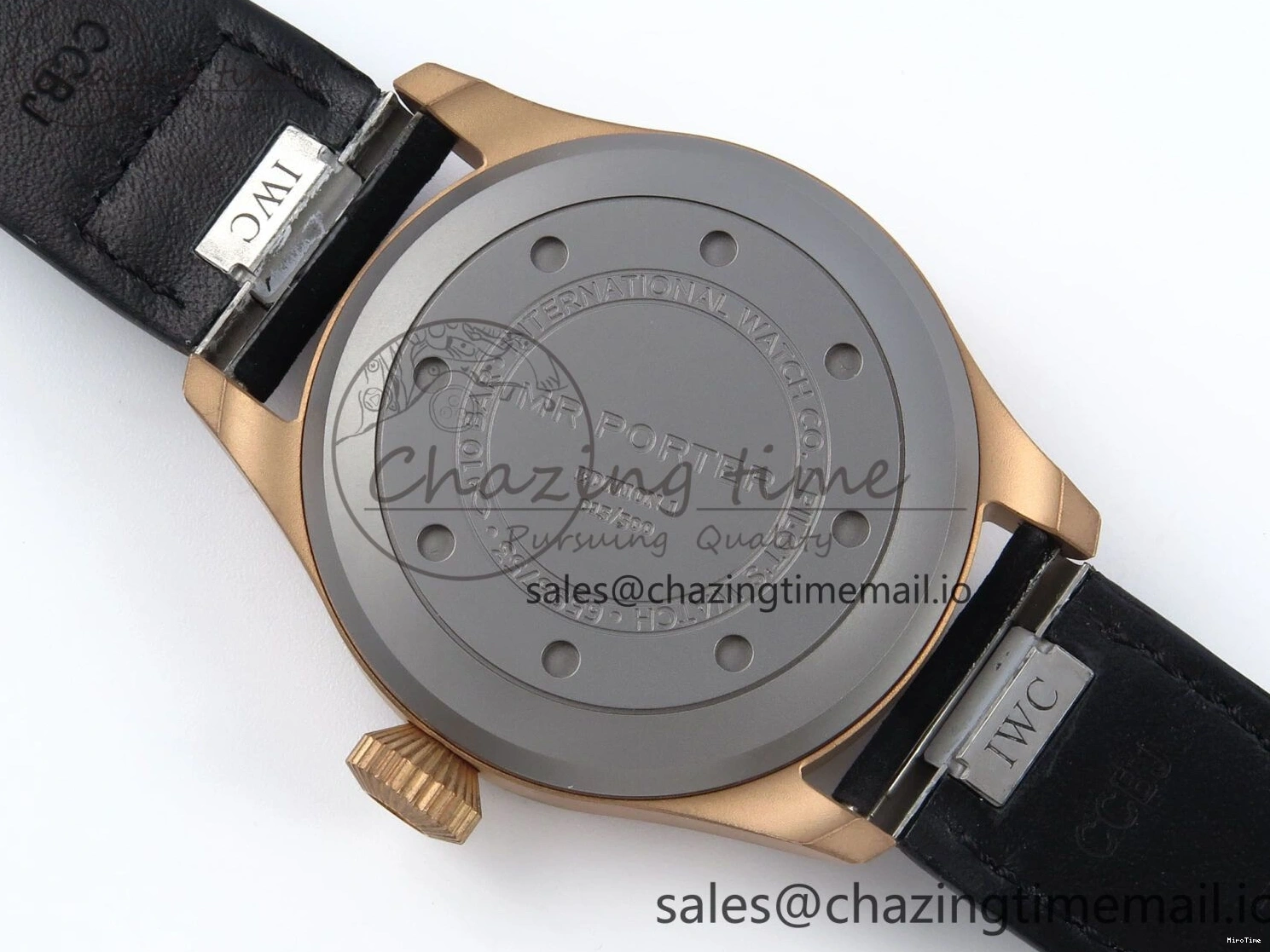 MIROTIME 0410 Affordable Big Pilot IW329703 M+F 1:1 Best Edition Black Dial on Black Nylon Strap MY 7004